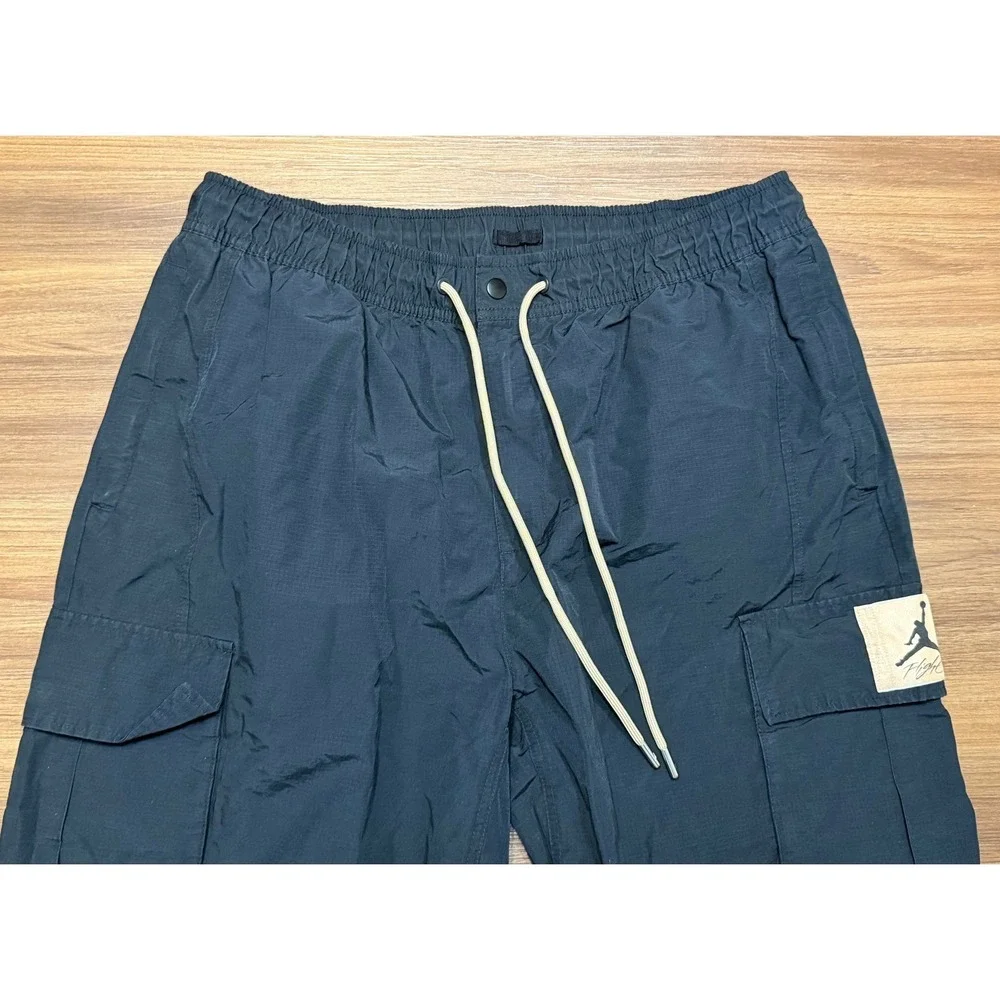 Nike Air Jordan Flight Heritage Cargo Pants Mens Black Hemp (DC7450-010) Sz Xl